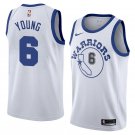 Men/Youth's golden state warriors #6 nick young hardwood classics swingman jersey white