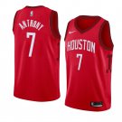 Men/Youth's houston rockets #7 carmelo anthony earned edition jersey red