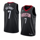 Men/Youth's houston rockets #7 carmelo anthony statement swingman black jersey