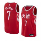 Men/Youth's houston rockets #7 carmelo anthony swingman red jersey edition