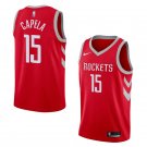 Men/Youth's houston rockets #15 clint capela red swingman jersey icon edition