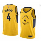 Men/Youth's indiana pacers #4 victor oladipo statement jersey swingman yellow