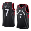 Men/Youth's kyle lowry #7 toronto raptors swingman statement jersey black