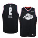Men/Youth's Los Angeles Lakers #2 Black Lonzo Ball 2019 All-Star Game Swingman Jersey