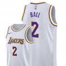 Men/Youth's los angeles lakers #2 lonzo ball swingman jersey white