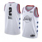 Men/Youth's Los Angeles Lakers #2 White Lonzo Ball 2019 All-Star Game Swingman Jersey