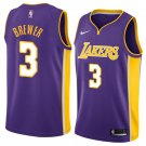 Men/Youth's los angeles lakers #3 corey brewer statement jersey swingman purple