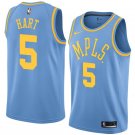 Men/Youth's los angeles lakers #5 josh hart hardwood classics swingman jersey blue