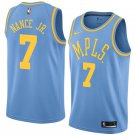 Men/Youth's los angeles lakers #7 larry nance jr. hardwood classics swingman jersey blue