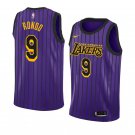Men/Youth's los angeles lakers #9 rajon rondo city edition jersey swingman purple