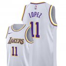 Men/Youth's los angeles lakers #11 brook lopez swingman jersey white