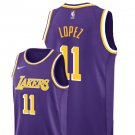 Men/Youth's los angeles lakers #11 brook lopez swingman statement edition jersey purple