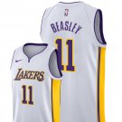 Men/Youth's los angeles lakers #11 michael beasley white jersey swingman