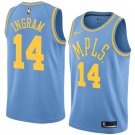 Men/Youth's los angeles lakers #14 brandon ingram hardwood classics swingman jersey blue