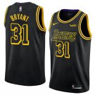 Men/Youth's los angeles lakers #31 thomas bryant city edition swingman black jersey