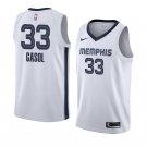 Men/Youth's memphis grizzlies #33 marc gasol jersey white