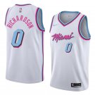 Men/Youth's miami heat #0 josh richardson city edition jersey swingman white