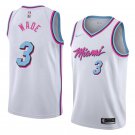 Men/Youth's miami heat #3 dwyane wade city edition jersey swingman white