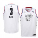 Men/Youth's Miami Heat #3 White Dwyane Wade 2019 All-Star Game Swingman Jersey