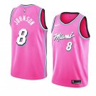 Men/Youth's miami heat #8 tyler johnson earned edition jersey pink
