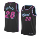 Men/Youth's miami heat #20 justise winslow city edition jersey swingman black