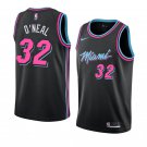 Men/Youth's miami heat #32 shaquille o'neal black vice night jersey