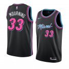 Men/Youth's miami heat #33 alonzo mourning black vice night jersey