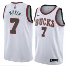 Men/Youth's milwaukee bucks #7 thon maker hardwood classics swingman jersey white