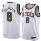Men/Youth's milwaukee bucks #8 matthew dellavedova hardwood classics swingman jersey white