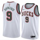 Men/Youth's milwaukee bucks #9 donte divincenzo swingman classics swingman jersey white