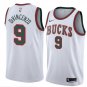 Men/Youth's milwaukee bucks #9 donte divincenzo swingman classics swingman jersey white