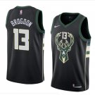 Men/Youth's milwaukee bucks #13 swingman black malcolm brogdon statement jersey
