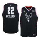 Men/Youth's Milwaukee Bucks #22 Black Khris Middleton 2019 All-Star Game Swingman Jersey