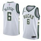 Men/Youth's milwaukee bucks #6 swingman eric bledsoe white jersey