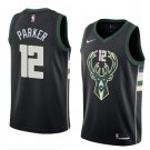Men/Youth's milwaukee bucks #12 swingman black jabari parker statement jersey