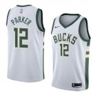Men/Youth's milwaukee bucks #12 swingman jabari parker white jersey