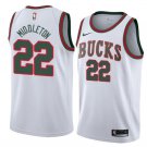 Men/Youth's milwaukee bucks #22 khris middleton hardwood classics swingman jersey white
