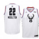 Men/Youth's Milwaukee Bucks #22 White Khris Middleton 2019 All-Star Swingman Jersey