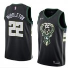 Men/Youth's milwaukee bucks #22 swingman black khris middleton statement jersey