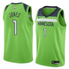 Men/Youth's minnesota timberwolves #1  tyus jones statement jersey swingman green
