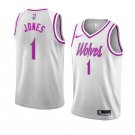 Men/Youth's minnesota timberwolves #1 tyus jones earned edition jersey gray