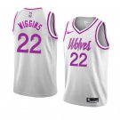 Men/Youth's minnesota timberwolves #22 andrew wiggins earned edition jersey gray