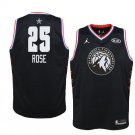 Men/Youth's Minnesota Timberwolves #25 Black Derrick Rose 2019 All-Star Swingman Jersey