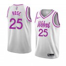 Men/Youth's minnesota timberwolves #25 derrick rose earned edition jersey gray