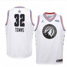 Men/Youth's Minnesota Timberwolves #32 White Karl-Anthony Towns 2019 All-Star  Swingman Jersey