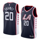 Men/Youth's los angeles clippers #20 landry shamet swingman city edition jersey navy