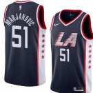 Men/Youth's los angeles clippers #51 boban marjanovic swingman city jersey navy