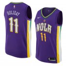 Men/Youth's new orleans pelicans #11 jrue holiday city edition swingman purple jersey