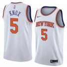 Men/Youth's new york knicks #5 kevin knox white jersey