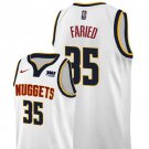 Men/Youth's nuggets #35 kenneth faried jersey white